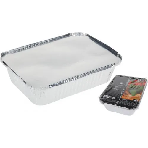 Aluminium ovenschaaltjes 25.5x19x7 cm